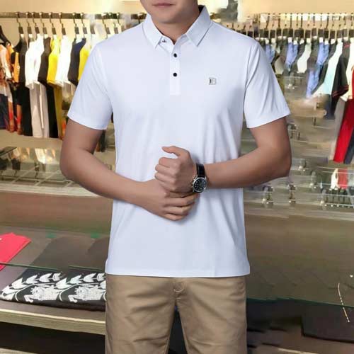 男士短袖翻領Polo衫，進口面料，商務休閑超百搭